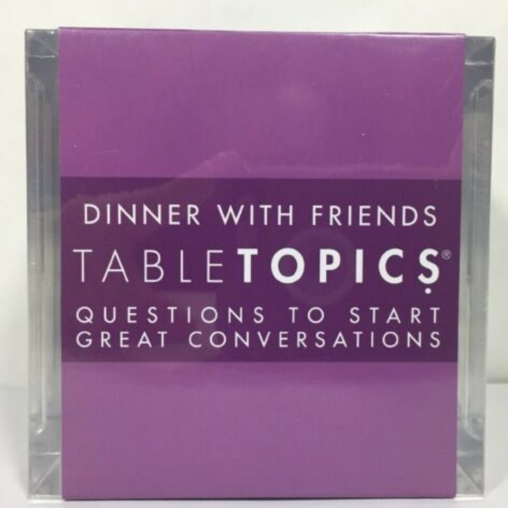 TableTopics® Fun Conversation Starter Cube Card Set DINNER WITH FRIENDS NIB